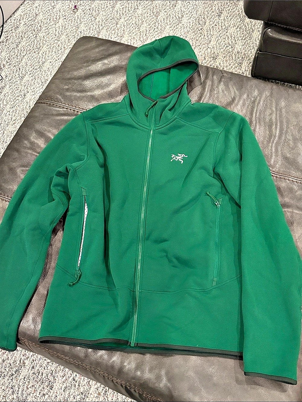 Arc'teryx Kyanite Hoody Men's Fleece Hoody in Green Size Large
